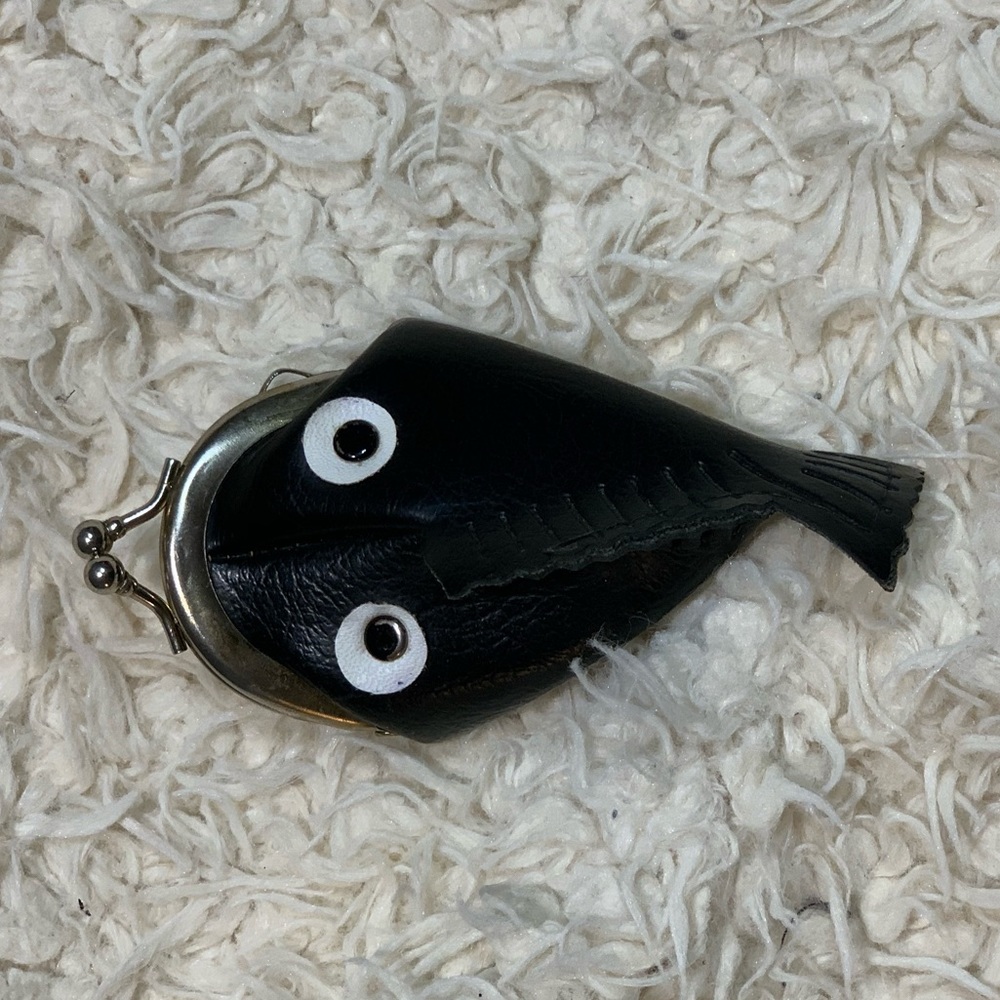 🍁Novelty Italian Leather Fish Coinpurse🍁